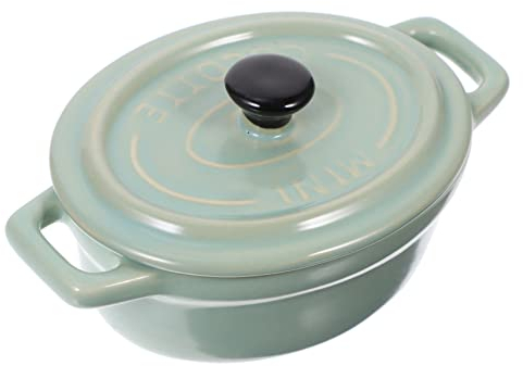 HEMOTON Salatschüssel Suppenschüssel Schmortopf Topf Schmortopf Mikrowelle Ofenfeste Suppenschalen Französische Zwiebelsuppe Schüssel Eierpuddingbecher Nudelsuppentopf Keramik Dampf