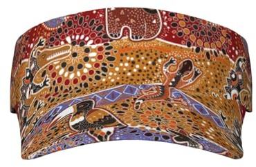 Generic Visor Cap Sonnenhut Australische Tiere Ethnisches Australien Australische Tiere Ethnisches Australien