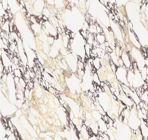 Papier Peint Marbre Beige Jaune,40 X 1000cm Papier Peint Marbre Blanc et Marron Papier Peint Adhesif pour Meuble Papier Peint Adhesif Mural Cuisine Papier Peint Adhesif pour Chambre,Salon,Toilette