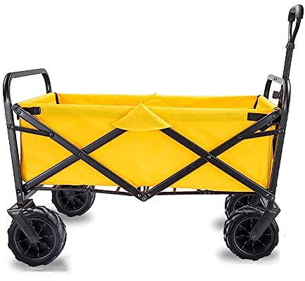 DDNGEJ Carrelli per carrelli, Carrello da Giardino Pieghevole Carrello per carichi Pesanti Carrello Multifunzione per Campeggio all'apertoSupermercato con 4 Ruote, Loa