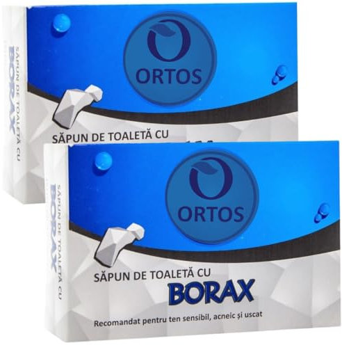 ORTOS Gesichtsseife und Körperseife Akne Behandlung, Mitesser, Pickel, unreine, fettige und empfindliche Haut, porentiefe Reinigung, Rosacea, Schuppenflechte, Dermatitis, verhindert Mitesser, 2 x 100g