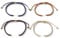 Airssory 12 pcs 4 Colors Nylon Slider Wave Bracelets Making Cords with Beads Jump Ring Adjustable Rope for Connector Chrams DIY Jewellery Anklets Decorations