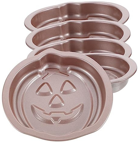 Amosfun 5 Pz Stampo Per Torta a Forma Di Zucca Teglia Per La Zucca Teglia Per Cheesecake Stampo Per Torta Di Zucca Stampo Per Cupcake Tortiera Di Zucca Di Halloween Acciaio Carbonio