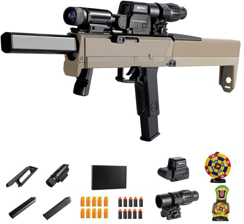 Spielzeug Pistole, Manuelles EinzelschießEn Schaumstoff Soft Bullet Gun Manuelles Laden Schaumstoff-Blaster Schnellfalten Schalenwurfmechanismus, 14+ Kinder, B