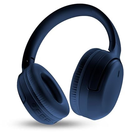 Energy Sistem Rizz - Auriculares Bluetooth Plegables con 50h de batería, Carga rápida, diseño Plegable, Deep Bass, conexión multidispositivo, Asistente de Voz y Hechos con plástico Reciclado.