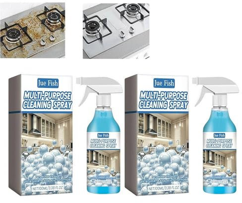 Splash Spray, 2025 New Upgrade Stove Splash Foam Cleaner, Multipurpose Handheld Kitchen Spray for Kitchen, Cabinet, Countertops, Ovens (2 Pcs)