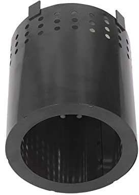 Chimenea portátil sin humo con soporte, chimenea de hierro para leña, para camping, patio, color negro