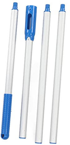 HERCHR Swimming Pool Pole,4 Section 1.6 Meter 5.25 Foot Aluminium Pool Pole Telescopic Cleaning, Adjustable Expandable for Skimmer Net Brush and Vacuum Head