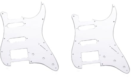 Flaroey Guitar Accessories Electric Guitar Pickguard Front Cover Electric Guitar Pickguard White