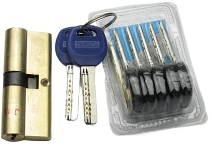 Serratura a cilindro, Nucleo della serratura porta, di accesso vecchio stile, doppia apertura, nucleo AB interamente in rame, cilindro tipo universale(70mm30add40)