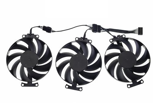 LXCOZED 75MM T128015BU Graphics card fan for ASUS for Prime for GeForce for RTX 4070 for 4060 Ti for SUPER OC for Edition(3Pcs Set)