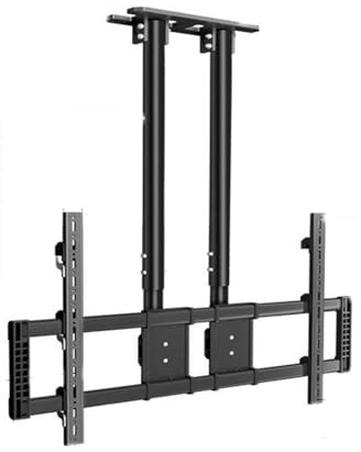 Hochleistungs-TV-Halterung Mit Doppelstange, Verstellbarer TV-Deckenhalterungsständer, Geeignet for Große LED-Bildschirme Von 60 Bis 120 Zoll
