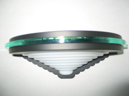 Dapo Elegante Glas-Wandleuchte Estrella schwarz Opalglas weiß Acrylglaseinsatz grün Wandlampe Treppenhausleuchte