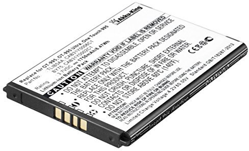 Akku-King Akku kompatibel mit Alcatel TLiB5AA, TLiB5AD, BY75, CAB31Y0002C1, CAB31Y0006C1 - Li-Ion 1750mAh - für One Touch 993D, 995, OT-995, 995 Ultra