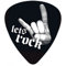 1art1 Musik Let's Rock, Plektron-Form Poster-Sticker Tattoo Aufkleber 9x9 cm