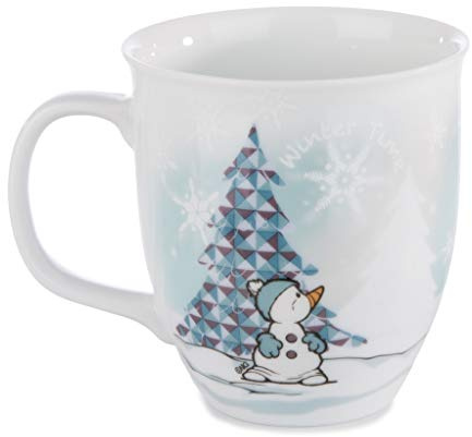Nici 42060 Tasse en Porcelaine avec Ours Polaire Pingouin et Bonhomme de Neige Blanc/imprimé Multicolore 9,5 x 10 cm