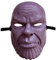 Thanos Maske Karneval Superhelden Verkleidung Accessoires Cosplay Halloween Mann Erwachsene harte Maske Figur Comic unendliche Macht violett titanisch Gesicht