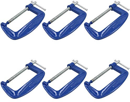 6 Heavy Duty G Clamp C-Clamp Grip Holder vice Clasp Woodworking 6 Pack