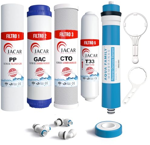 JACAR 5-stufige Umkehrosmose-Filter | Aquafamily Domestica Membrane