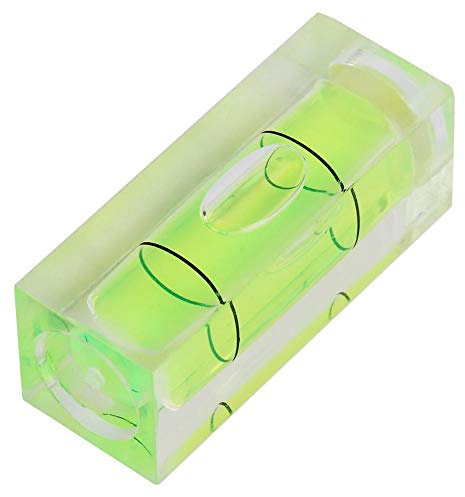 Yosoo Health Gear Mini Bubble Spirit Level, 5 Pieces 15x15x40mm Square Horizontal Level, High Precision Acrylic Measuring Tool for Picture Hanging and Layout