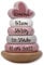 Stapelturm rosa - personalisierbar I Geschenk zur Geburt & Taufe I Handmade Baby Holzspielzeug I Personalisierte Geschenke Baby I Label-Label I Stapelspiel mit Name & Geburtsdaten