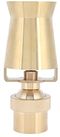 Ugello Spruzzatore per Fontana in Ottone, Ugello per Fontana di Cedro a Torre di Ghiaccio Testa di Spruzzo Regolabile, per Laghetto e Fontane(G1 Filettatura Femmina 32mm)