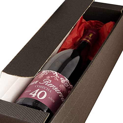 Botella de vino especial 40 cumpleaños o personalizada con la edad que tú quieras