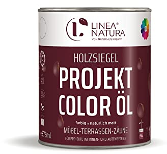 LINEA NATURA® Projekt Color Öl | Hartöl Color | Holz Pflegeöl farbig (375ml, Wenge)