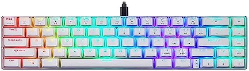 MOTOSPEED Mechanische Gaming-Tastatur CK67 RGB (Weiß)