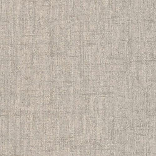A.S. Création Vliestapete Stoffoptik Grau 385965 Moderne Tapete für Wohnzimmer Flur Küche 10,05x0,53m Made in Germany