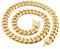 Whoiy Panzerkette Edelstahl für Herren, Gold Kette Männer Breit 10MM Hip Hop Ketten Ohne Anhänger Freundschaftsketten Halskette