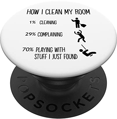 House Cleaning Company Crew Lady Wie ich mein Zimmer reinige PopSockets mit austauschbarem PopGrip