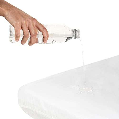 CoolDreams Wasserdichtes Spannbettlaken für Babybett, 60 x 120 cm, Spannbettlaken mit wasserdichtem 2-in-1-Schutz