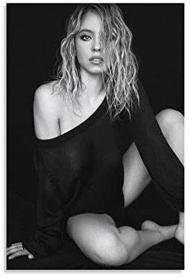 Sydney Sweeney Poster-Bilddruck, Leinwandbild, Schlafzimmer, Ästhetik, 20 x 30 cm