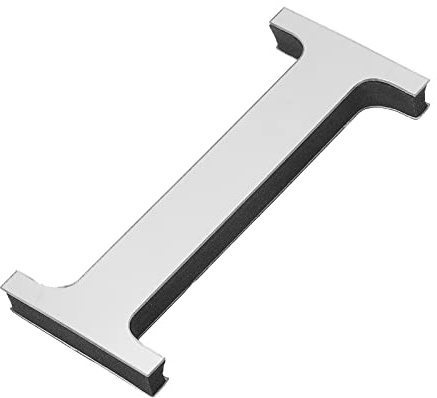 PATIKIL 3D Acryl Buchstaben Spiegel Wandaufkleber Schrift Silberton | Hause Deko Schrift Schild Kunst Aufkleber Abziehbild, Selbstklebend, für DIY Hause Dekoration