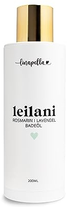Linapella Premium Badeöl Lavendel Rosmarin 200 ml - Natürliche Inhaltsstoffe - Hergestellt in Österreich - Beruhigend & belebend - Rückfettend