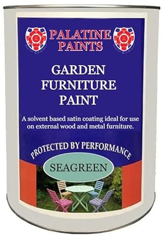 Palatine Paints Professional Satin Garden Furniture Paint (Teal Green, 1 Litre)