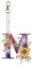 DIY Diamond Painting Schlüsselanhänger, doppelseitige Diamant Painting Anhänger Deko, 26 Buchstabe, Vollbohrer Diamant Malerei Kinder Kit Ornament Geschenk (M)