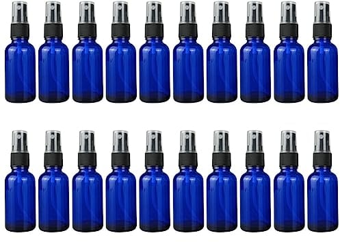 Flacon Vaporisateur Vide, 30ml Bouteille Spray en Verre avec Pulverisateur de Brouillard Fine, Vaporisateurs Cosmétiques, Bouteilles de Parfum, Pulvérisation à Brume De Voyage Rechargeables 20pcs