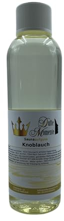 Dufte Momente Sauna Aufguss Konzentrat Knoblauch - 250ml in PET-Flasche mit Tropfverschluss und Kindersicherung - auch für professionelle Anwender geeignet