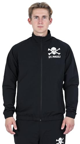 FC St. Pauli - Totenkopf, Trainingsjacke (DE/NL/SE/PL, Alphanumerisch, XL, Regular, Regular, Schwarz)