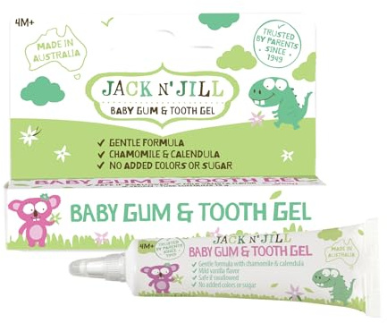 Jack N' Jill Baby Gum & Tooth Oral Gel for Teething Babies - Gentle Teething Essentials with Natural Chamomile & Calendula, No Added Sugars, Suitable for 4 Months & Upp - 0.5 oz (15g)