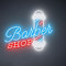 HFHungkeong Panneau néon LED à intensité variable pour magasin de coiffure - Décoration murale et de fenêtre - Matériau acrylique réutilisable - Salon de coiffure - Cadeau pour coiffeur - 37 x 32 cm