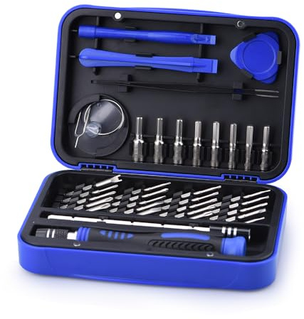 CAPART Drone Repair Tools Kit for DJI Mini 4/3 Pro Mavic 3 2 Air 2 2S Avata FPV Drone, Precision Screwdriver Set for Laptops Camera Watches Eyeglass (36 in 1)