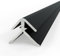 AUPROTEC Aluminium Profil Außeneckprofil Schwarz 200cm Eckverbinder Alu Eckprofil Verbindungsprofil für 3mm Duschrückwände Wandverkleidung Profilleisten für Küchenrückwand