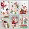 EDWINENE 6 Blatt Fensterbilder Weihnachten Selbstklebend,Weiß Fensterdeko Weihnachten Wiederverwendbar, beidseitige fenstersticker Weihnachten für Weihnachtsfensterdekoration (White)