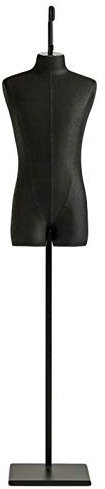TETEOLALA Schaufensterpuppe für Erwachsene Männer, Torso-Form, Maniki-Stil zum Aufhängen, mit Bodenständer aus Metall, ideal für Modegeschäfte, Kleidung, Hosen, Sportbekleidung, U