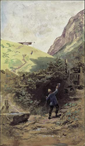 HCOTZHPY Reproduktion Leinwanddruck Und Poster Wandkunst Bild Reiterporträt von Carl Spitzweg Moderne Kunstdrucke für Wohnkultur 60x90cm