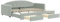Willood, Sofabetten, Bettgestelle, Tagesbetten, 2-in-55 Sofabetten, Samtbettgestelle,Hellgrau,90 x 200 cm,mit Bettkasten & Schublade