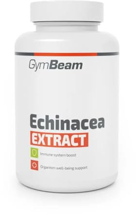 GymBeam Echinacea (Kapseln) - Hochwertiger Echinacea Purpurea-Extrakt, standardisiert auf 4% Polyphenole, unterstützt das Immunsystem und die allgemeine Vitalität, 90 caps